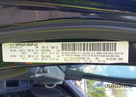 2011 Dodge Nitro Heat from USA, damaged, VIN 1D4PU4GK1BW554538